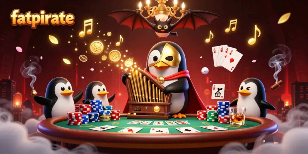 Experience the excitement of fatpirate with a vibrant casino scene featuring engaging characters and rich gaming elements.