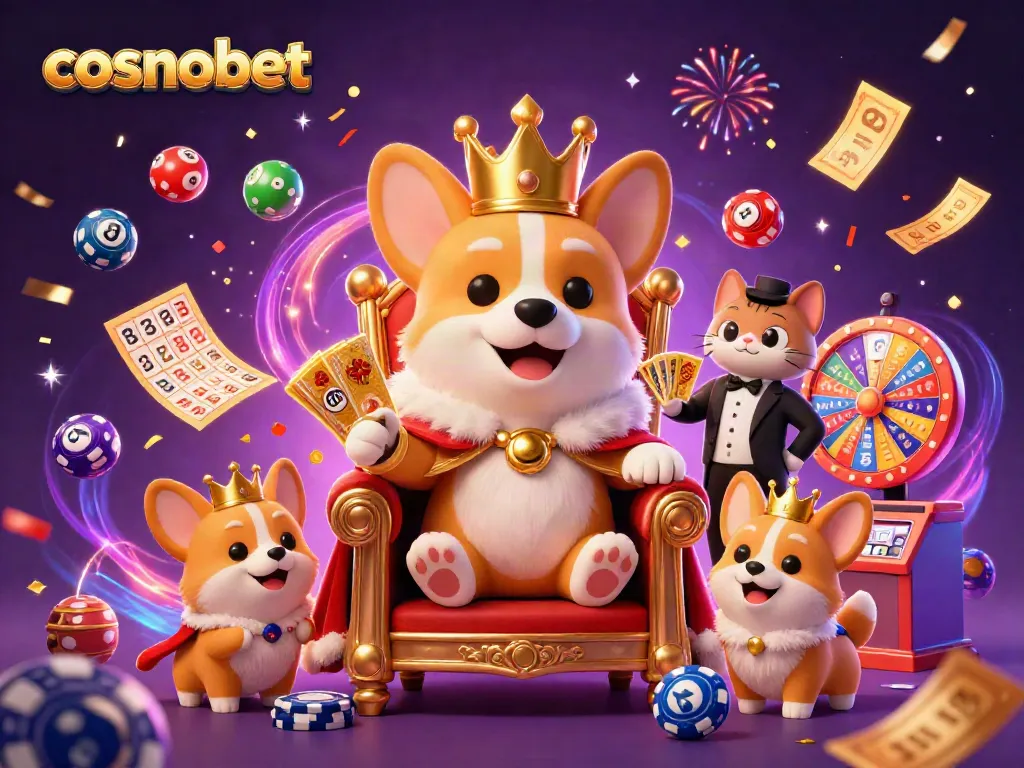Experience cosmobet's lively casino world with vibrant characters and exciting gaming elements.