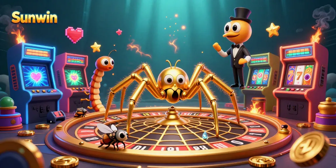 Sunwin reveals the captivating thrill of spinning a roulette wheel while gaming in vibrant 3D detail.