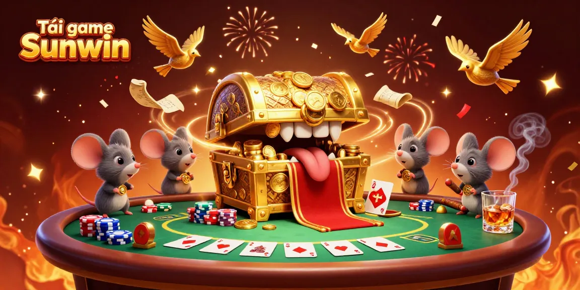 Experience thrilling adventures while Tải game Sunwin, featuring dynamic casino elements and vibrant confetti.