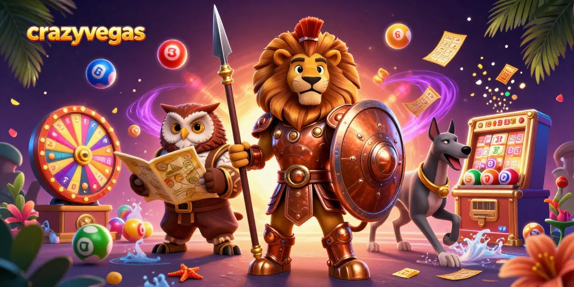 Engage with thrilling moments in crazyvegas casino, featuring vibrant illustrated characters and dynamic game elements.