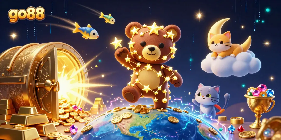 Experience go88's vibrant gaming world filled with treasure and excitement.